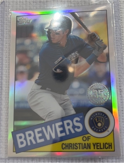 2020 Topps Chrome #85TC-15 Christian Yelich — front