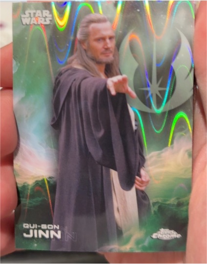 2025 Topps Chrome Star Wars #152 Qui-Gon Jinn — front