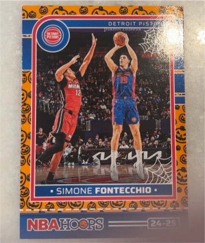2024-25 Panini Haunted Hoops #46 Simone Fontecchio — front