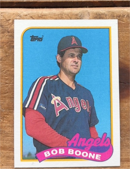 1989 Topps #243 Bob Boone California Angels — front
