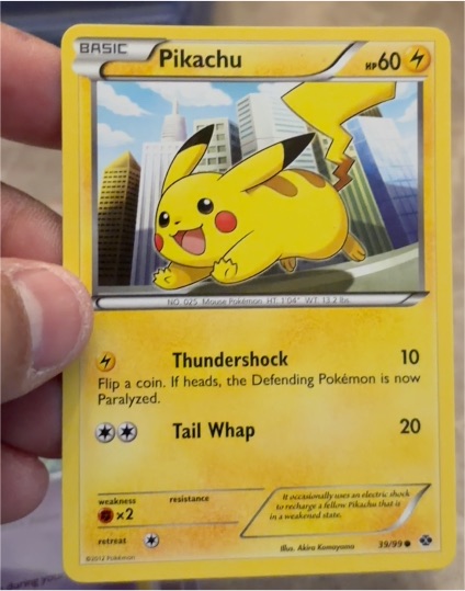 2012 Pokémon #39 Pikachu — front