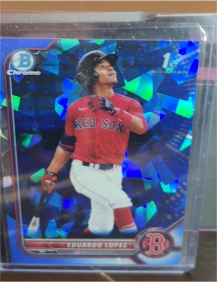 2022 Bowman Chrome Sapphire #BCP-134 Eduardo Lopez — front
