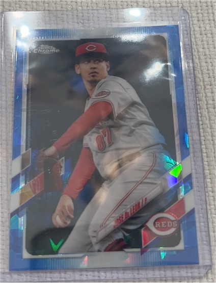 2021 Topps Chrome Update Sapphire #US213 Jose De Leon — front