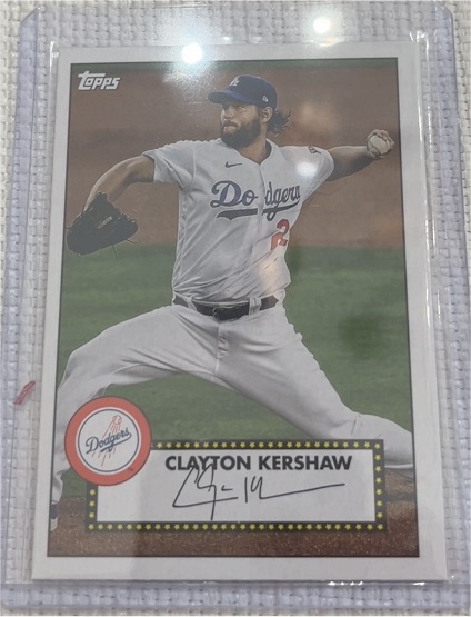 2021 Topps 1952 Topps Redux #T52-40 Clayton Kershaw — front