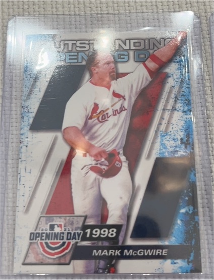 2021 Topps Opening Day Outstanding Opening Day #OOD-8 Mark McGwire — front