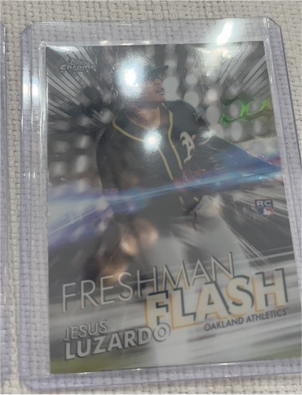 2020 Topps Chrome Freshman Flash #FF-8 Jesus Luzardo — front