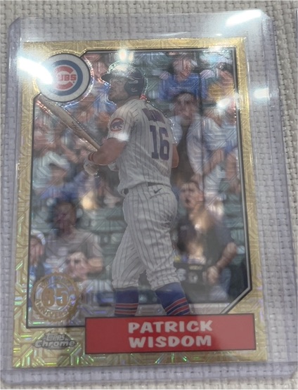 2022 Topps Update 1987 Chrome Silver Pack #64 Patrick Wisdom — front