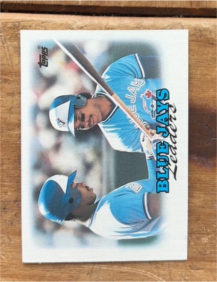 1988 Topps #729 Blue Jays Leaders George Bell & Fred McGriff — front
