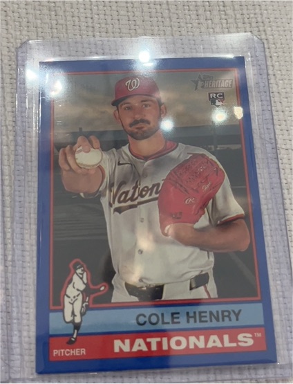2025 Topps Heritage High Number #697 Cole Henry — front