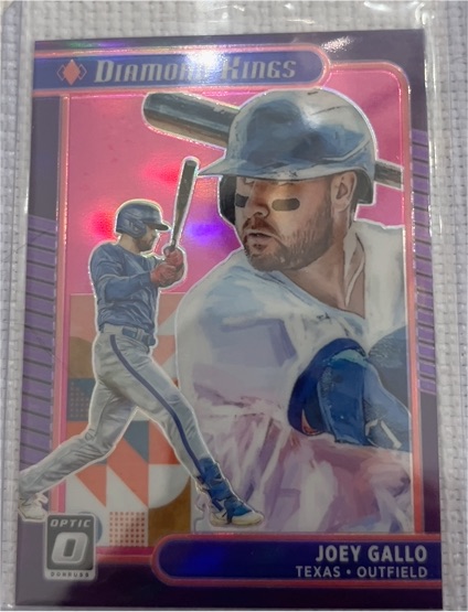 2021 Panini Donruss Optic #15 Joey Gallo Diamond Kings Pink Prizm — front