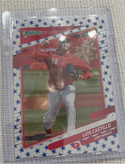 2021 Donruss #124 Luis Castillo Independence Day — front