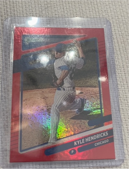 2021 Donruss Red #87 Kyle Hendricks — front
