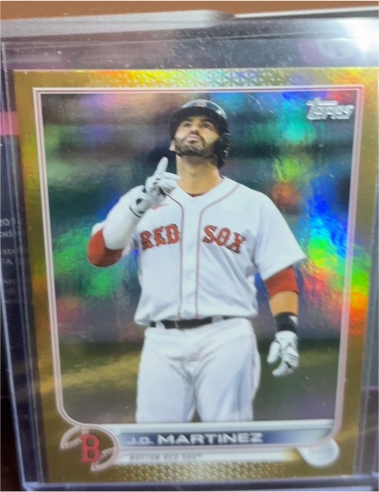 2022 Topps Series 1 #182 J.D. Martinez — front