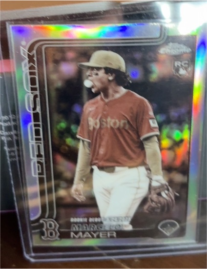 2025 Topps Chrome Update Series #USC117 Marcelo Mayer Rookie Debut Sepia Refractor — front