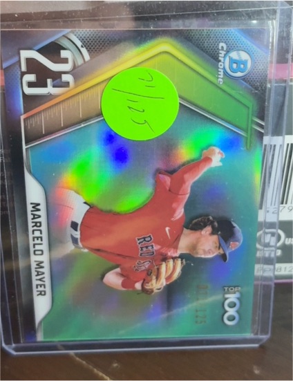 2022 Bowman Chrome Scouts Top 100 #BTP-23 Marcelo Mayer — front