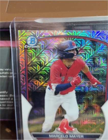2023 Bowman Chrome Prospects Mojo Refractor #BCP-107 Marcelo Mayer — front
