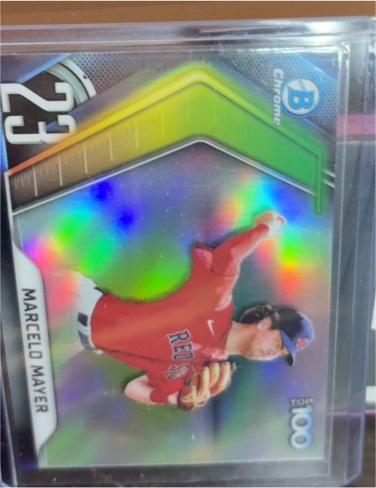 2022 Bowman Chrome Top 100 #23 Marcelo Mayer — front