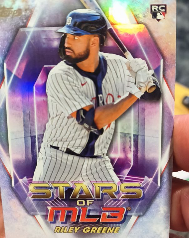 2023 Topps Series 1 Stars of MLB Chrome #SMLBC-26 Riley Greene — front