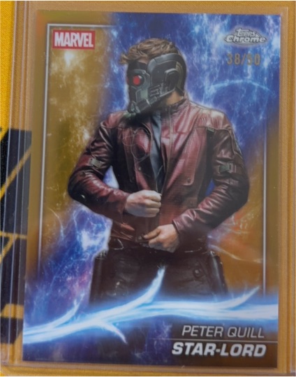 2025 Topps Chrome Marvel Studios #42 Peter Quill Star-Lord — front