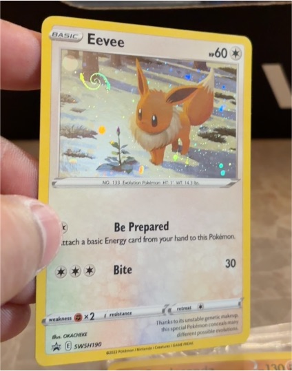 2022 Pokémon Sword & Shield Promo #SWSH190 Eevee — front