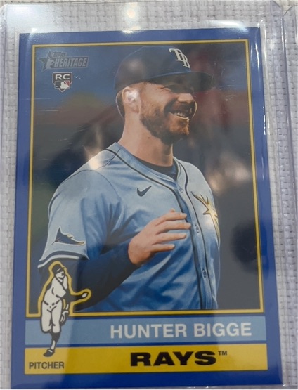 2025 Topps Heritage #256 Hunter Bigge — front