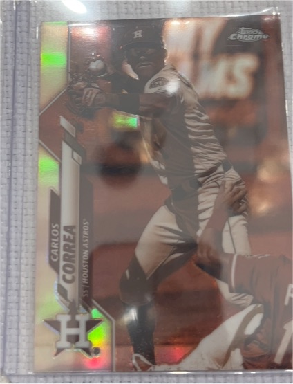 2020 Topps Chrome #29 Carlos Correa — front