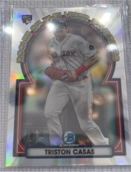 2023 Bowman Chrome #ROYF-14 Triston Casas Rookie of the Year Favorites — front