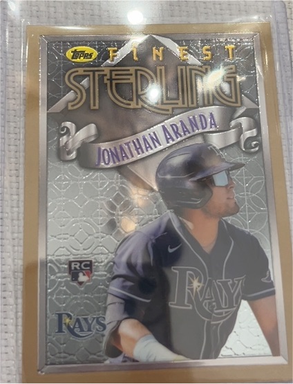 2023 Topps Finest Flashbacks Finest Sterling #1 Jonathan Aranda — front