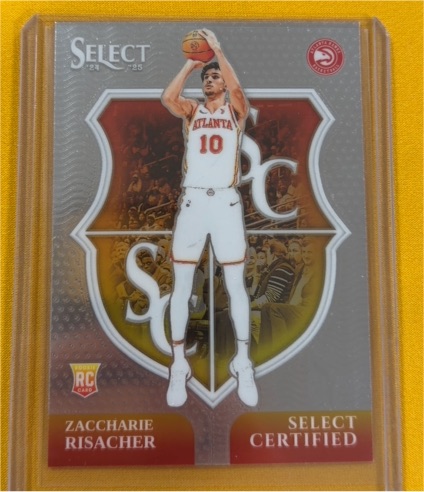 2024-25 Panini Select #18 Zaccharie Risacher Select Certified — front