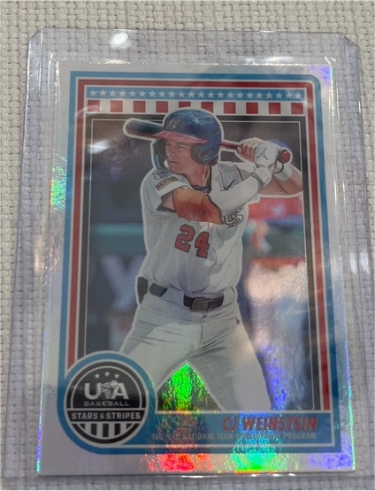 2025 Panini Stars & Stripes #142 CJ Weinstein — front