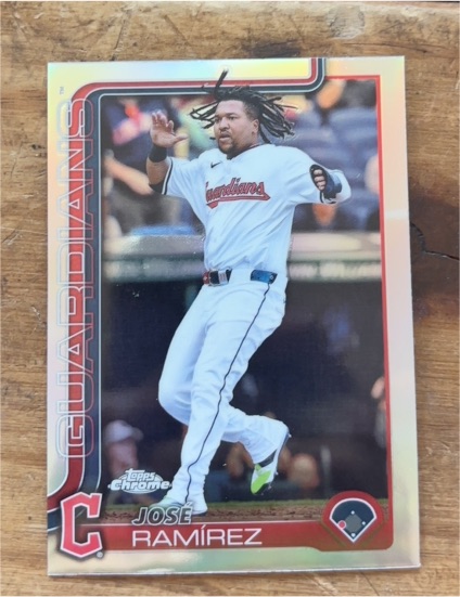 2025 Topps Chrome #12 José Ramírez — front