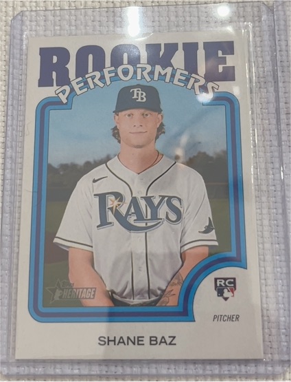 2022 Topps Heritage Rookie Performers #RP-6 Shane Baz — front