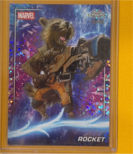 2025 Topps Chrome Marvel Studios #43 Rocket Raccoon — front