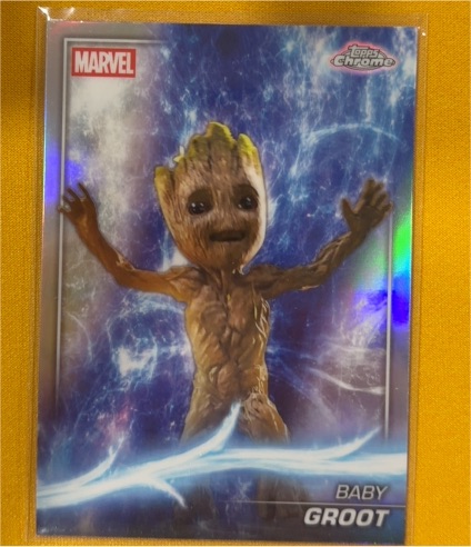 2025 Topps Chrome Marvel Studios #73 Baby Groot — front