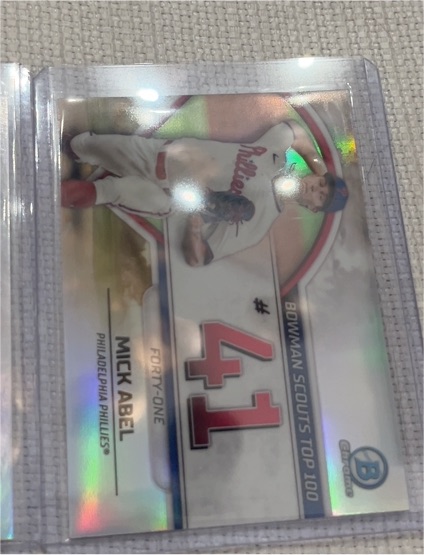 2023 Bowman Chrome Scouts Top 100 #BTP-41 Mick Abel — front