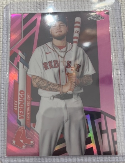 2020 Topps Chrome Update #U-5 Alex Verdugo Pink Refractor — front