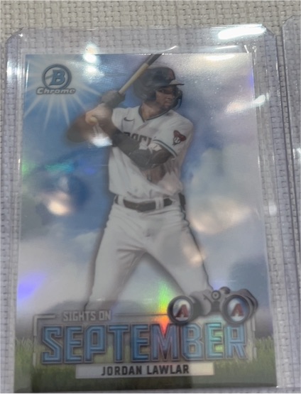 2023 Bowman Chrome Sights On September #SOS-1 Jordan Lawlar — front