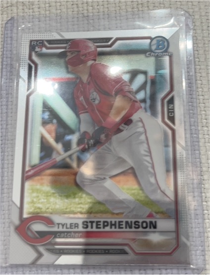 2021 Bowman Chrome #87 Tyler Stephenson — front