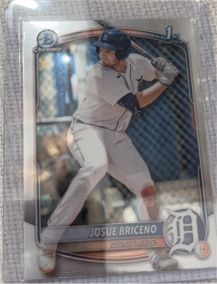 2025 Bowman Chrome #BCP-13 Josue Briceno — front