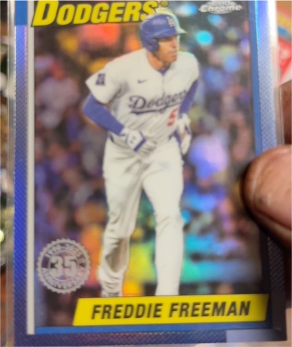 2025 Topps Chrome Update #90CU-6 Freddie Freeman — front
