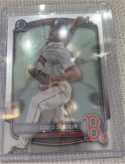 2025 Bowman Chrome #BCP-195 David Sandlin — front