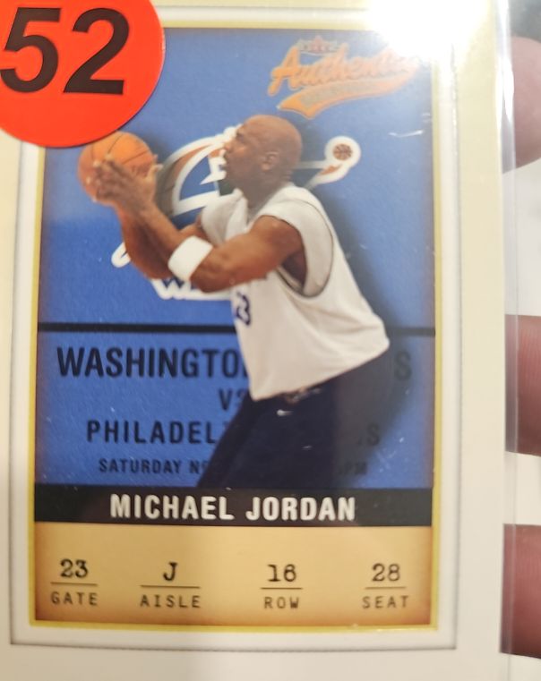 2001-02 Fleer Authentix #16 Michael Jordan — front