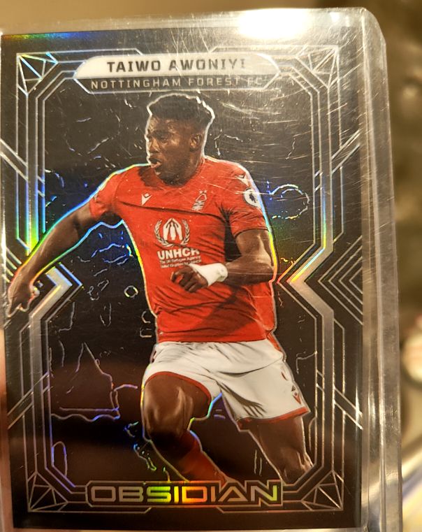 2023-24 Panini Obsidian #107 Taiwo Awoniyi — front