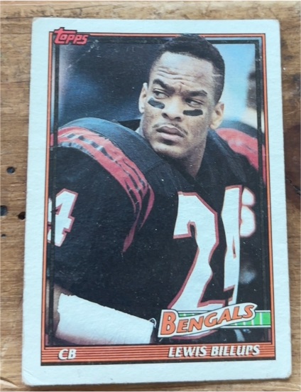 1991 Topps #247 Lewis Billups Cincinnati Bengals — front