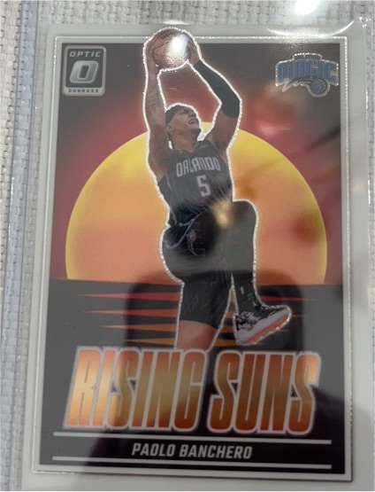 2024-25 Panini Donruss Optic Rising Suns #1 Paolo Banchero — front