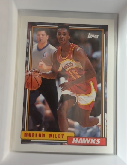 1992-93 Topps #295 Morlon Wiley Atlanta Hawks — front