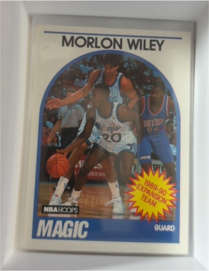 1989-90 NBA Hoops #301 Morlon Wiley — front
