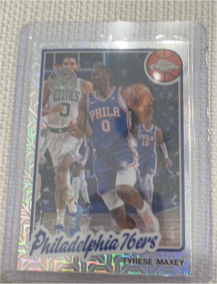 2025-26 Topps Chrome #TC-TM Tyrese Maxey — front