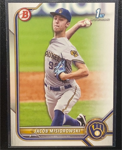 2022 Bowman Draft #BD-132 Jacob Misiorowski — front