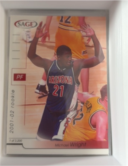2001-02 Sage Hit #2 Michael Wright — front